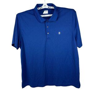 Izod Golf Mens Polo Shirt Size XXL Blue Short Sleeve 100% Polyester